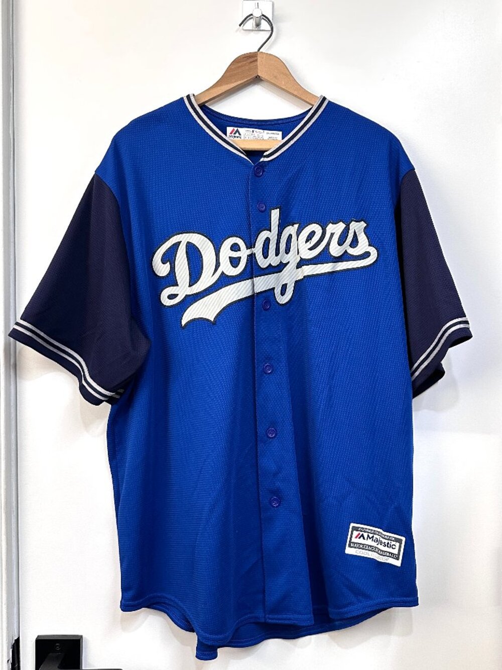 Los Angeles Dodgers Majestic Cool Base MLB Baseball Jersey 2X Blue USA